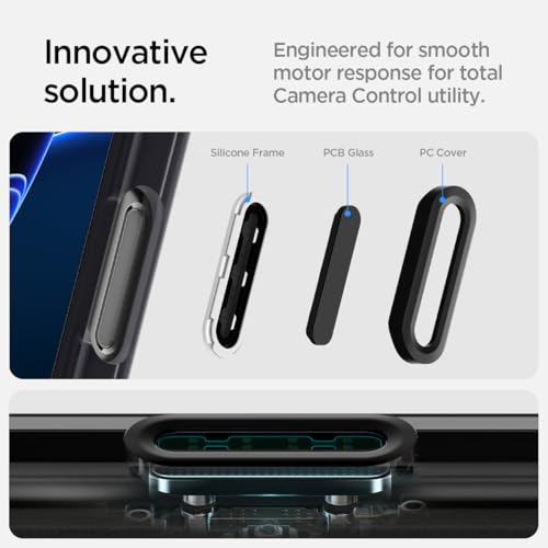 Image of Spigen Ultra Hybrid T MagFit Back Cover Case for iPhone 16 Pro, MagSafe Compatible, Air Cushion Technology - PC+TPU | Frost Black