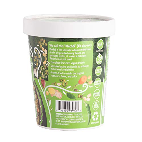 image for Aahana's Delhi Sprouted Mung Beans & Rice Bowl - Gluten Free, NON-GMO,