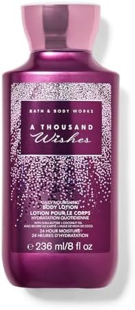 Bath & Body Works A Thousand Wishes Hydrating Body Lotion | Moisturizer for Soft, Glowing Skin | With Shea Butter & Coconut oil|48 Hour Moisture| 236 ml / 8 fl oz