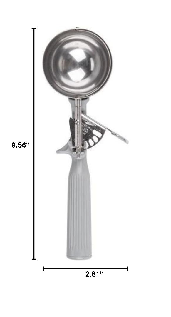 Vollrath 4 oz. Stainless Steel Disher,Gray, Size 8