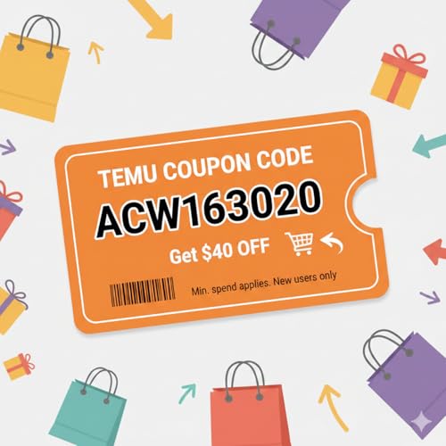 Page de couverture de Different⫆ Temu Discount Code $40 off [Acw163020] For New & Existing Users