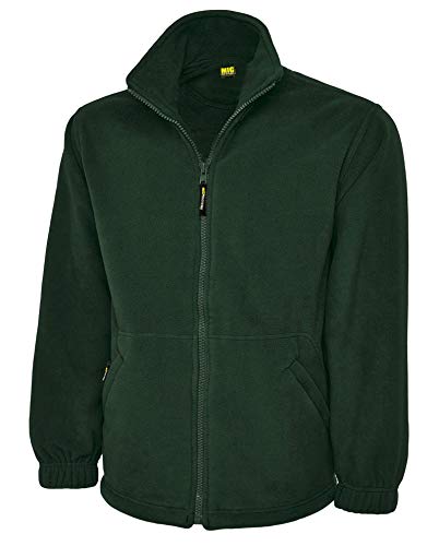 Ladies Full Zip Classic Fleece Jackets Sizes 8 to 30 by MIG - Suitable for Work & Leisure (10 to 12 / S - Small, Bottle Green)