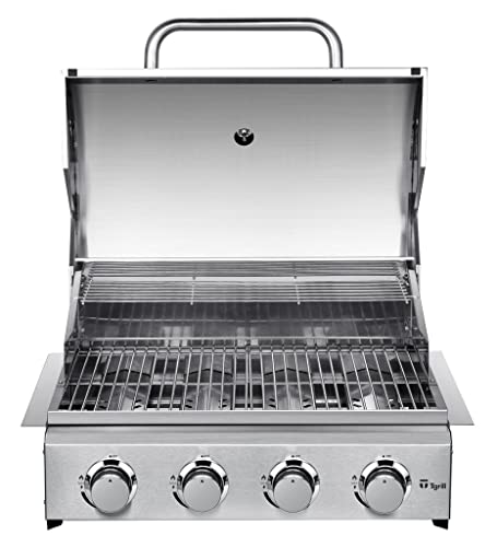 Churrasqueira a gas de embutir em Inox 4 queimadores