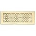 Registers and Vents 4" Strathmore Floor Register Finish: Polished Brass, Size: 5.5" H x 13.5" W x 2 D