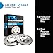TRQ Front Brake Rotors Set Vented Compatible with 1997-2001 Acura Integra 1991-1995 Legend 1996-1998 RL TL Honda CR-V 1995-1998 Odyssey Prelude 1996-1999 Isuzu Oasis