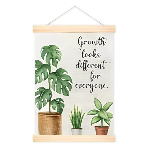 Motivational Wall Art Decor Hanger Frame Green and White Ins