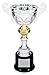 Decade Awards Cup Trophy, Silver and Gold - 13 Inch Tall |- Metal Corporate Cup Award - Engraved Plate on Request