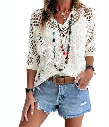 Image of Generic Cut Out V Neck Knit Sweater Khaki
