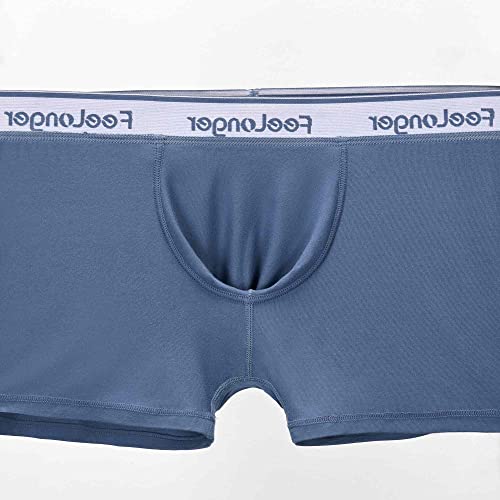 Men's Boxer Briefs Big pouch Underwear Comfortable Soft Breathable Trunks3