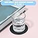 4 Packs Round Silicone Coasters Non Slip Coasters for Drinks Coasters Anti Slip Silicone Coaster Cup Coasters Cup Table Pads Cup Mate Coasters for Drinks Beverage Coffee Tea Coaster(Black)