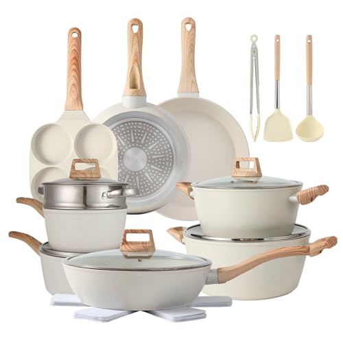 21PCS Pots and Pans Set Non Stick Cookware Set Nonstick with Cooking Set