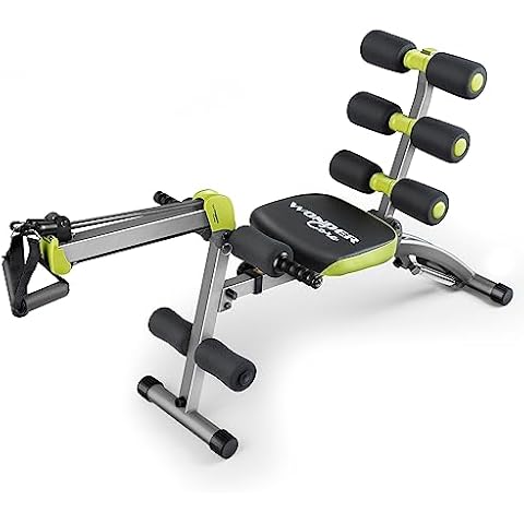 WONDER CORE 2 Total Gym Machine, Ab Workout Equipment, Adjustable Ab Machine for Stomach Workout, Sit Up Exercise Equipment for Home Workouts, Abdominal Trainer, Ab Lounger Exercise Chair (Green) Cover
