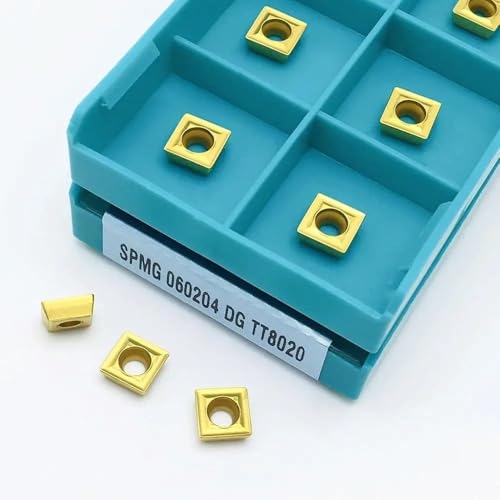 10 puntas carburo SPMG060204 para torno metal miniatura 2