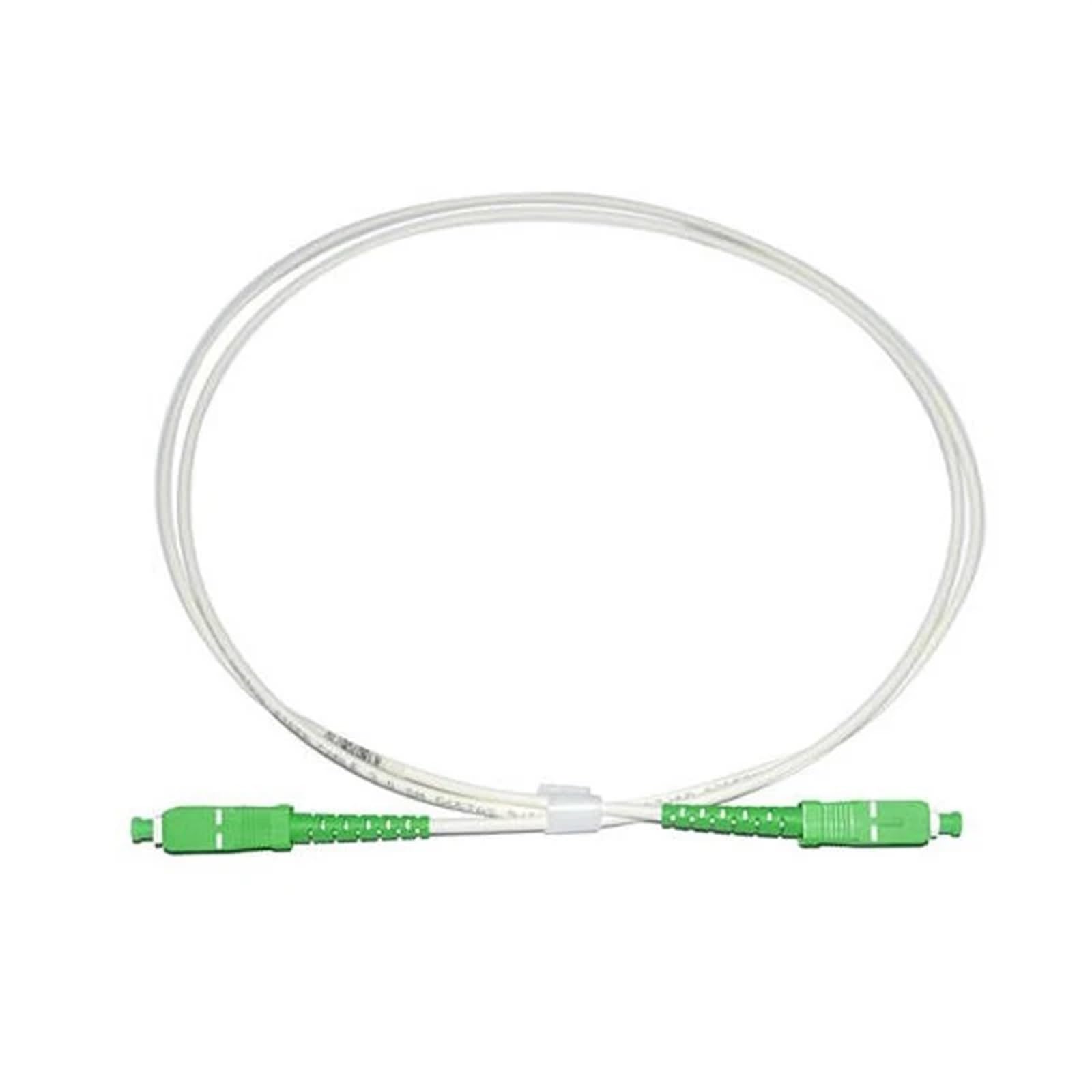 G657A1 Kabel światłowodowy 3,0 mm SC Światłowodowy kabel krosowy Simplex jednomodowy, biały, 50 szt. (2 m)