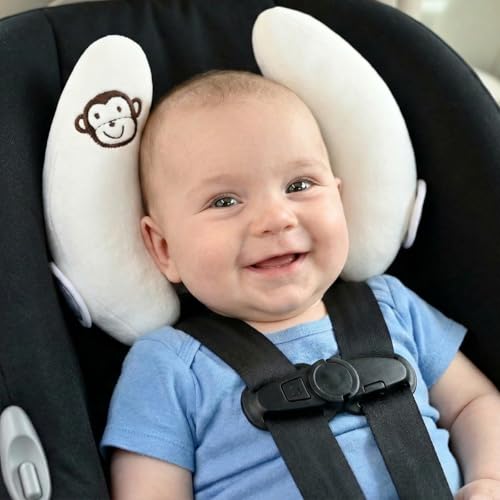 Miniatura 5 de Inchant Los Bebés Ajustables Y Soporte De La Cabeza Del Bebé Del Cuello, En Forma De U Viajes Niños Amortiguador De La Almohadilla Para El Asiento De Coche, Ofrece Una Seguridad Protección Para Niños