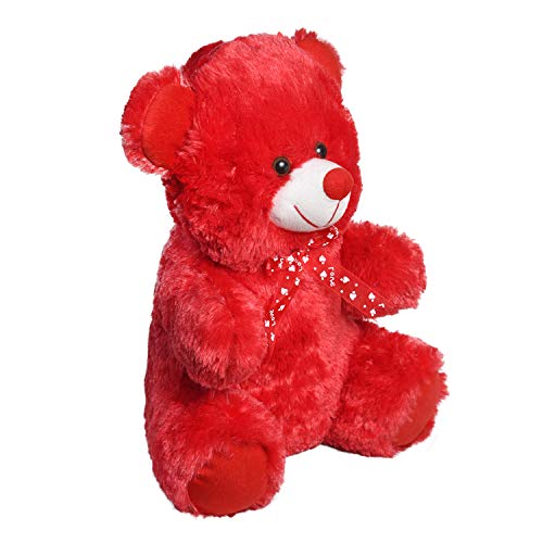 Image of Ultra 15 inch Teddy Bear Fully Stuffed Soft Plush Toy for Kids & Adults in Red | Perfect for Snuggling & Playtime | Animal Toy Birthday | Anniversary | Christmas | Diwali | Home Decor