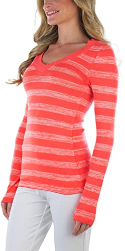 Image of ToBeInStyle Women's Classic Long Sleeve V-Neck Pullover Sweater