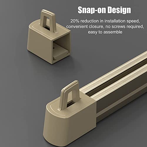Rail rideau aluminium robuste et tringle de plafond haut de gamme