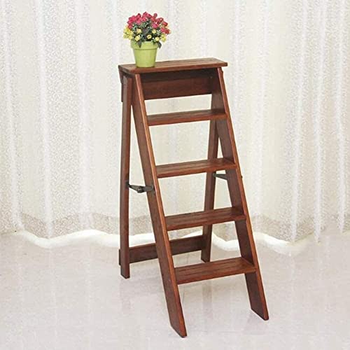 Chaise d'escalier bois pour bibliothèque et support plantes