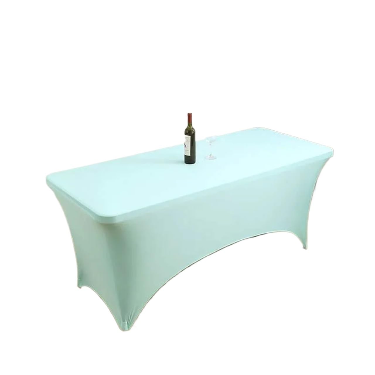 GCYEIDMA Elastic Beer Table Cover Elastic Hollow out Thiened Tablecloth for Meeting And Wedding Banquet Rectangular Bar Counter Cover(Color 20,5ft (152 * 76 * 76cm) 0.5kg)