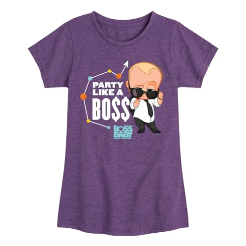 Boss Baby - Party Like A Boss - Toddler & Youth Girls Short Sleeve Graphic T-Shirt