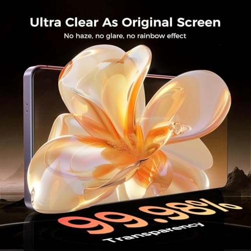 Image of Mr.Shield HD+ Screen Protector Compatible with Samsung Galaxy S26 Tempered Glass Guard, 9H Hardness, Military Grade Protection, Easy Install, Case Friendly