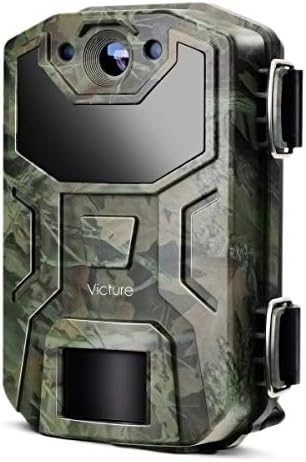 Victure Trail Camera 16MP 1080 HD 2.0 inch LCD Game Cam Night Vision Motion Activated with Upgrade Waterproof Design 38Pcs IR LEDs No Glow for Wildlife Hunting and Surveillance