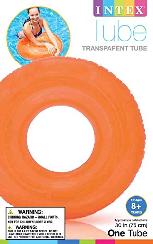 Intex Transparent Inflatable Swimming Pool Tube Raft, Colors May Vary (3-Pack) #TOP7
