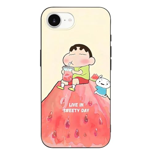 iPhone 16 E 用 ケース クレヨンしんちゃん 可愛くて癒される MagSafe対応 軍用MIL規格 耐傷性 耐退色性 ワイヤレス充電対応 耐衝撃性 軽量設計 高デザイン性 高耐久性