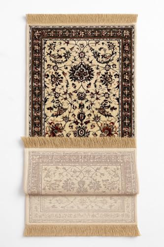 Image of Bedside Runner Carpet 2x4 ft with Anti-Skid Backing | Soft Floor Runner Rug for Bedroom, Kitchen, Hallway & Entrance | Washable Non-Slip Door Mat (2 ft x 4 ft)