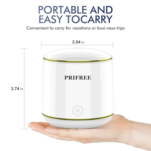 Prifree YMYBC-2301 Rechargeable Dental Cleaner, Portable Ultrasonic Retainer Cleaner, 45 Khz Ultrasonic Cleaning Machine For Aligner, Denture thumb #6