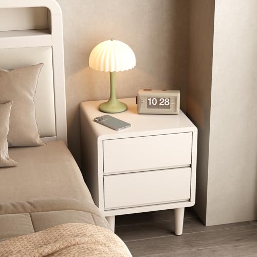 Solid Wood Nightstand White Night Stand with Drawers Mid Century Modern Nightstand with Storage,Wood Night Stand,Small Bedside Table for Bedroom,Living Room,Office,White Bedside Table Solid Wood Nightstand White Night Stand with Drawers Mid Century Modern Nightstand with Storage,Wood Night Stand,Small Bedside Table for Bedroom,Living Room,Office,White Bedside Table