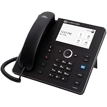 Audiocodes C455HD-DBW IP Phone - Cordless/Corded - Bluetooth, Wi-Fi - Wall Mountable - Black - TAA Compliant - VoIP - IEEE 802.11b/g/n - 2 x Network RJ-45 - PoE Ports