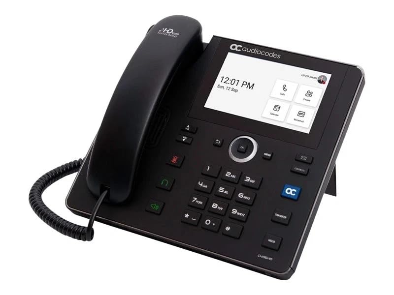 Audiocodes C455HD-DBW teléfono IP con Bluetooth y Wi-Fi