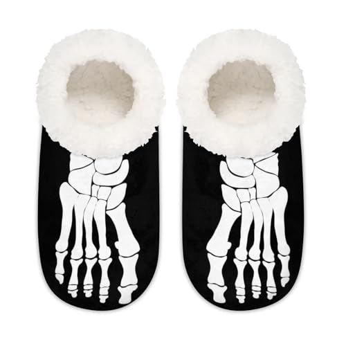 House Slippers for Women Men,Coral Fleece Fuzzy Slippers Socks,Memory Foam Non-Slip Indoor Outdoor Winter Bedroom Shoes2