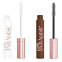 LOreal Paris Makeup Voluminous Lash Paradise Mascara Primer in Millennial Pink + Makeup Voluminous Lash Paradise Mascara in Latte Brown