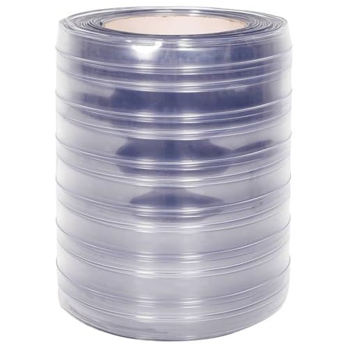 Rideau de porte transparent en PVC nervuré de qualité supérieure