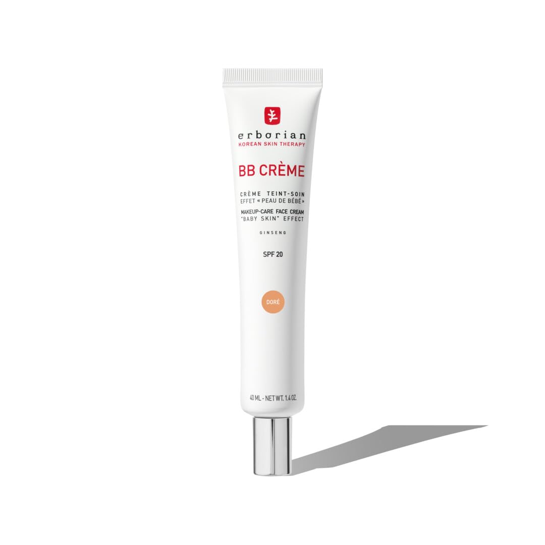 Erborian - BB Cream With Ginseng - Complexion Cream - "Baby Skin" Effect - Korean Cosmetic Treatment 5 -In -1 For SPF 20 - Doré 40 ml