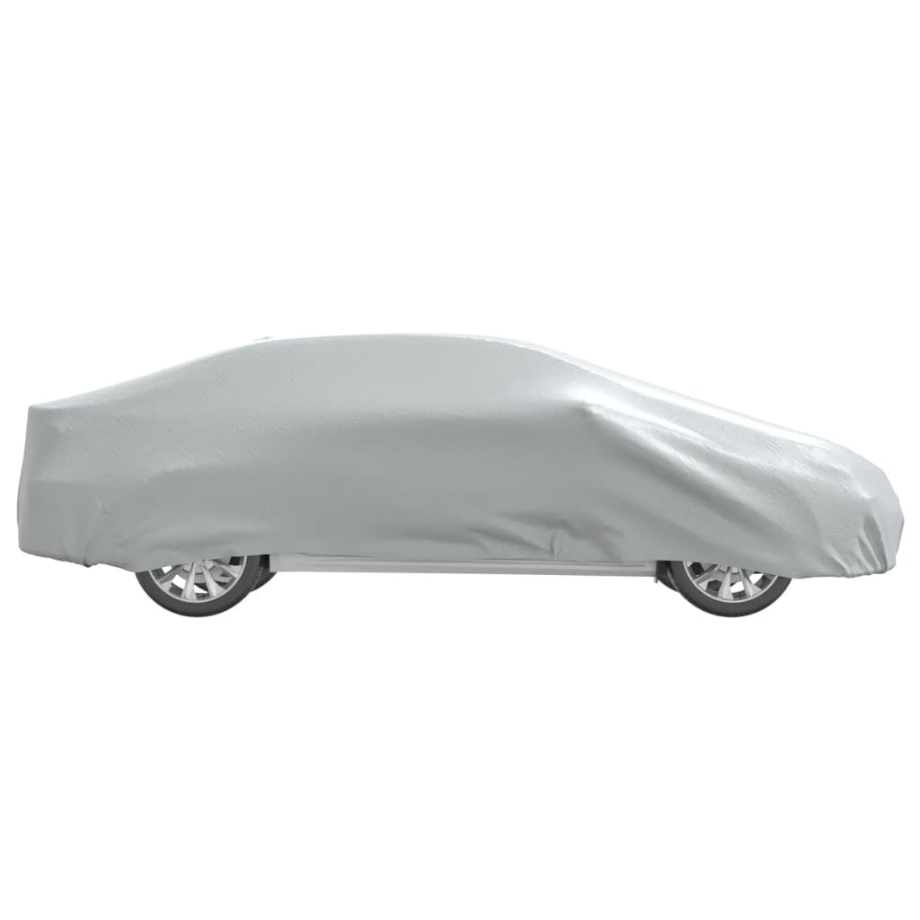 Funda protectora para coche con correa de hebilla, de poliéster transpirable y con revestimiento de poliuretano, impermeable, resistente al viento, para interior