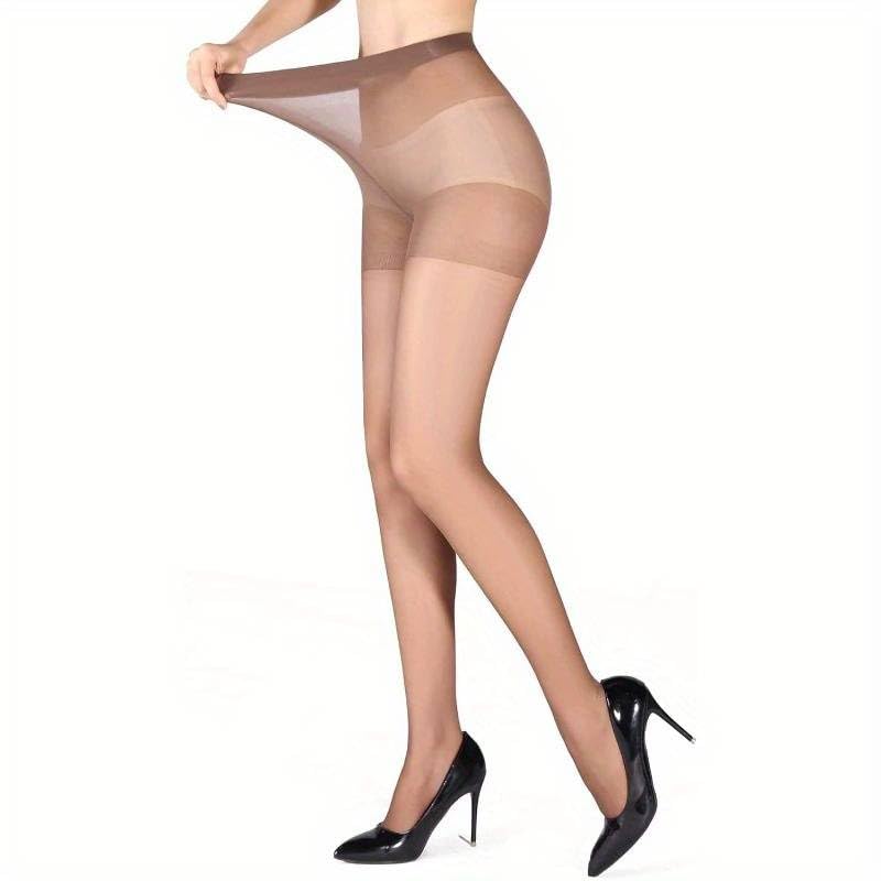 Image of Boolavard 20D Women's Sheer Tights Ultra Thin High Waist Pantyhose Thigh High Stockings