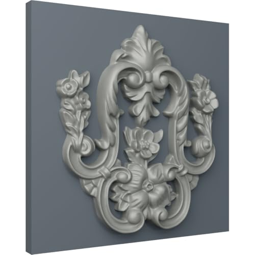 Lampe de fleur drop Ekena ornement de plafond grand format suspendu blanc