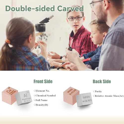 Image of 20pcs Element Cube Set 0.39 inch Density Metal Cube Set Ideal Gift | 10mm High Purity Density Cube, Ideal Gifts for Students Teacher Science Lover Collection&DIY, Interesting Teaching Tool