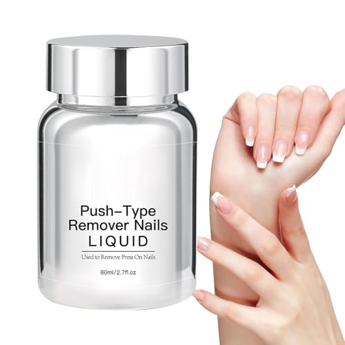 Removedor de pegamento de uñas, 80 ml, removedor de adhesivo de uñas falsas, disolvente preciso de uñas falsas, herramienta de manicura para interiores, hogar, exteriores, viajes, salón de belleza
