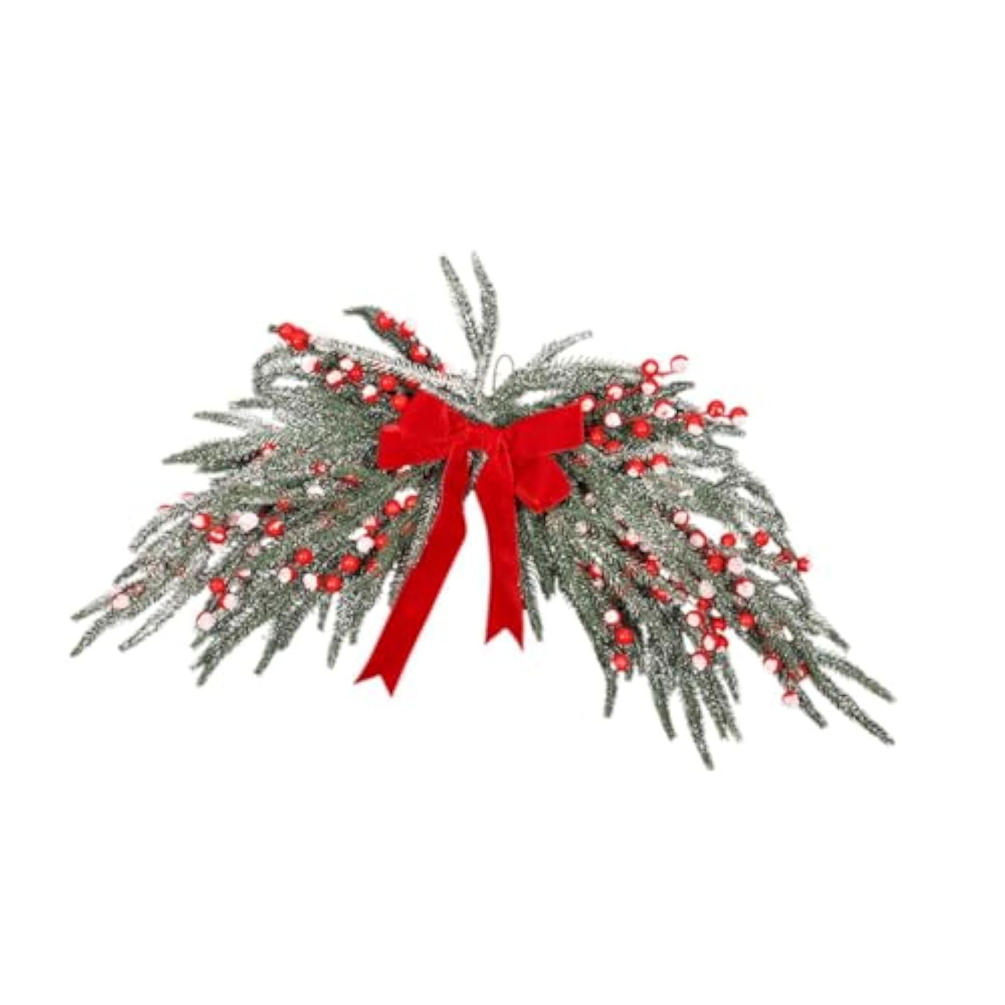 Christmas Garland Wall Decor Holiday Artificial Holly Wreath