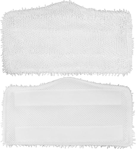 Image of 4 Pack Steam Mop Replacement Pads Compatible with Shark S1000 S3101 S3202 S3250 S3251, Reusable Microfiber Steam Mop Pads for Sealed Hardwood, Tile, Laminate & Vinyl, White Rice Grain