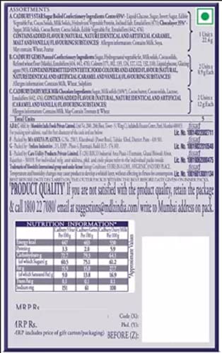 Image of Cadbury Chotu Celebrations 62.2 Gram Pack of 2 Bars (2 x 62 g)
