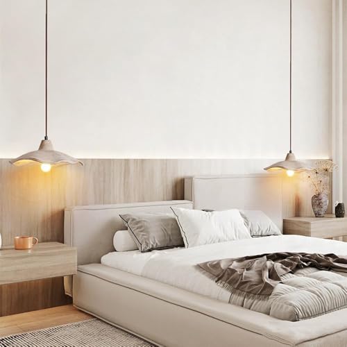 Lampes à suspension ciment E27 lustre créatif pour chambre et café - 6