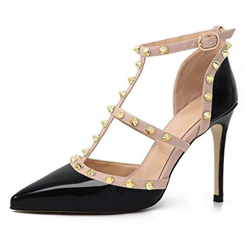 Eithy Women's Slingbacks Mid High Heels Pointy Toe Buckle Summer Shoes Party Daily Wear Evening Sandals4