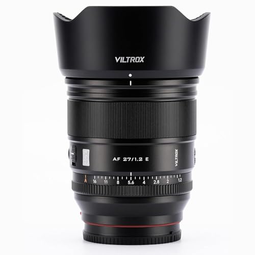 Image of VILTROX 27mm F1.2 f /1.2 Pro E-Mount APS-C Autofocus Portrait Lens for Sony E-Mount Cameras A7 A7II A7RII A7SII A7SIII A7III A7IV A7RV A9 A9II FX3 FX6 ZVE1 A6600 A6500 A6400 A6300 A6100 ZVE10 FX30