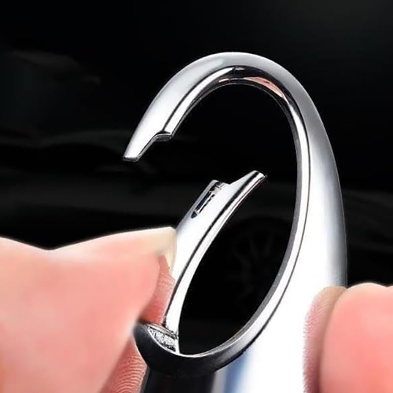Car Keychain Keyring Accessories, for Mitsubishi Key Chain Logo Pattern Car Accessories, Car Logo Car Keyring Replacement for Car,E-Blue